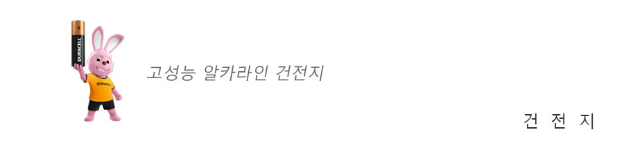 건전지:듀라셀 "고성능 알카라인 건전지"